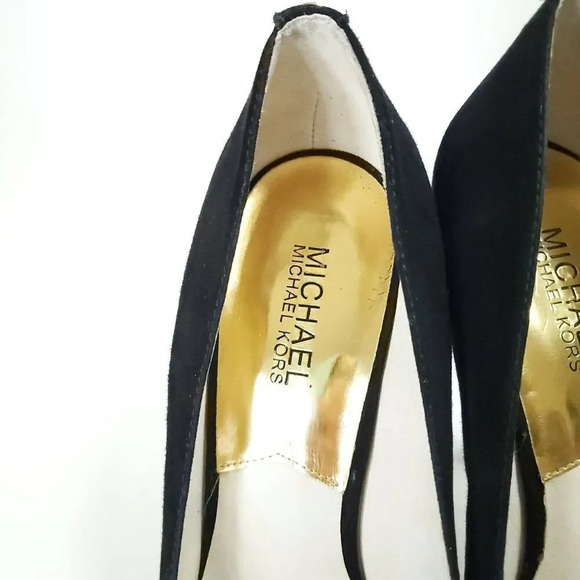 Michael Michael Kors York Suede Pumps Women’s Size 9M Black Stiletto High Heels - Picture 11 of 14